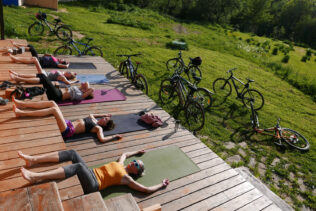 Wakacje z jogą i rowerami, Beskid Niski